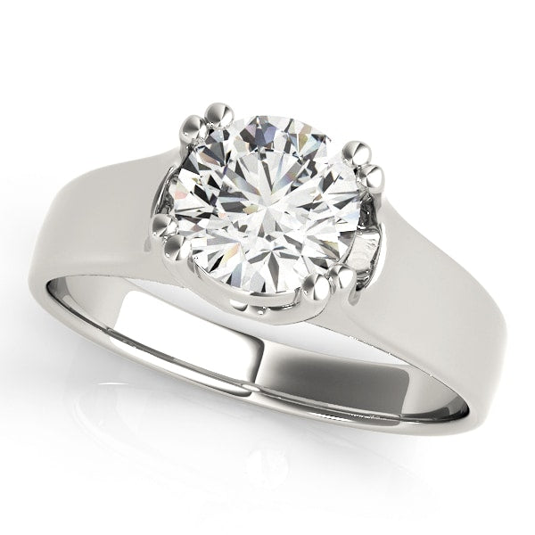 14K White Gold 1 ct tw Solitaire Diamond Engagement Ring