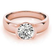 14K Rose Gold 1 ct tw Solitaire Diamond Engagement Ring