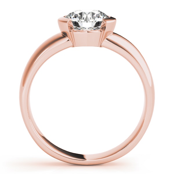 14K Rose Gold 1 ct tw Solitaire Diamond Engagement Ring
