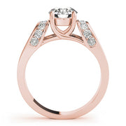 14K Rose Gold 1 1/3 ct tw Solitaire Diamond Engagement Ring