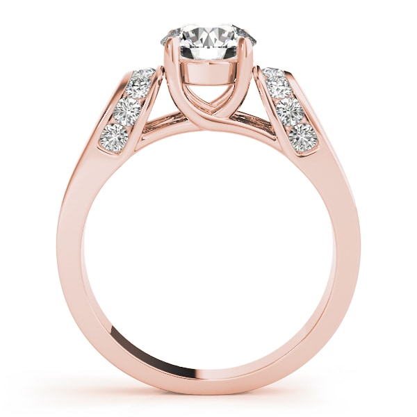 18K Rose Gold 1 1/3 ct tw Solitaire Diamond Engagement Ring