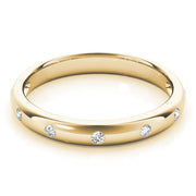 18K Yellow Gold 1/10 ct tw Diamond Wedding Ring