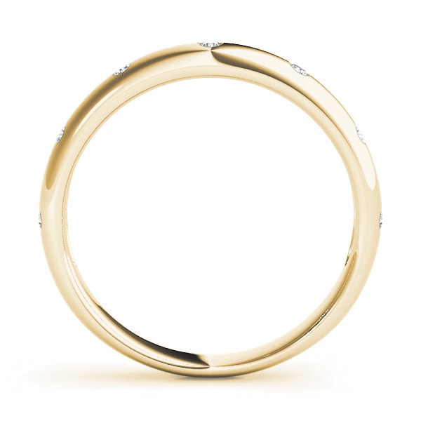 18K Yellow Gold 1/10 ct tw Diamond Wedding Ring