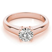 14K Rose Gold 1 ct tw Solitaire Diamond Engagement Ring