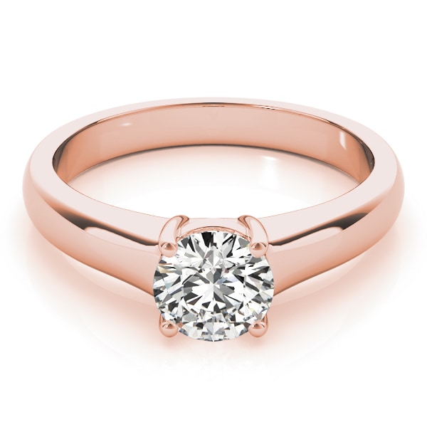 14K Rose Gold 1 ct tw Solitaire Diamond Engagement Ring