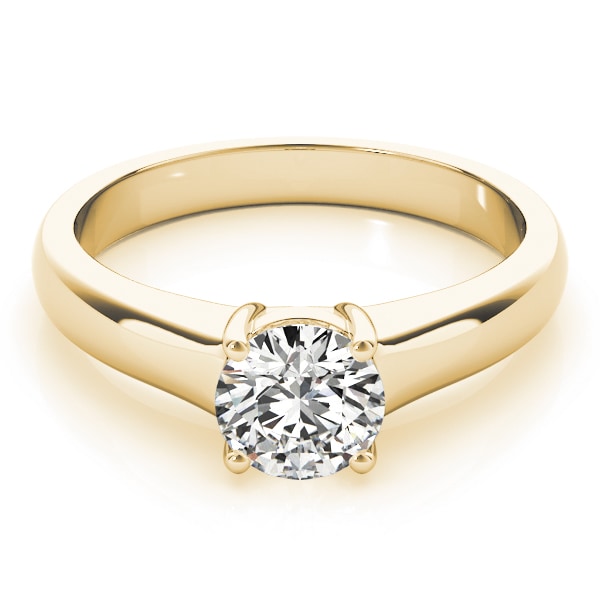 18K Yellow Gold 1 ct tw Solitaire Diamond Engagement Ring