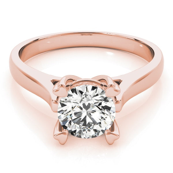 14K Rose Gold 1 ct tw Solitaire Diamond Engagement Ring