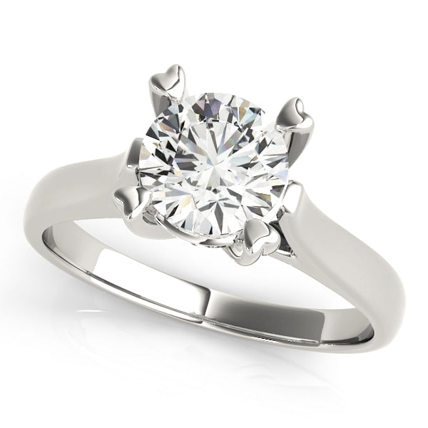 18K White Gold 1 ct tw Solitaire Diamond Engagement Ring