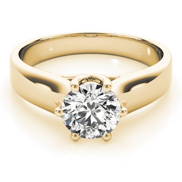 14K Yellow Gold 1 ct tw Solitaire Diamond Engagement Ring
