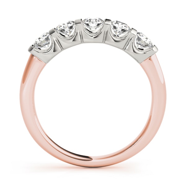 14K Rose Gold 1 ct tw Diamond Wedding Ring