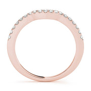 18K Rose Gold 1/5 ct tw Diamond Wedding Ring