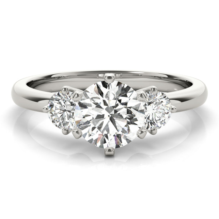 Three Stone Diamond Engagement Ring