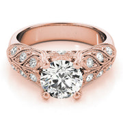 14K Rose Gold 1 3/4 ct tw Vintage Diamond Engagement Ring