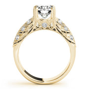 14K Yellow Gold 1 3/4 ct tw Vintage Diamond Engagement Ring