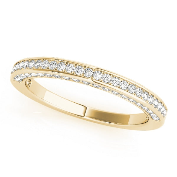 14K Yellow Gold 3/8 ct tw Diamond Wedding Ring