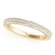 18K Yellow Gold 3/8 ct tw Diamond Wedding Ring