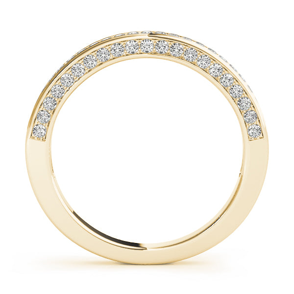 18K Yellow Gold 3/8 ct tw Diamond Wedding Ring