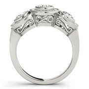 Three Stone Diamond Engagement Ring