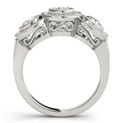 Three Stone Diamond Engagement Ring