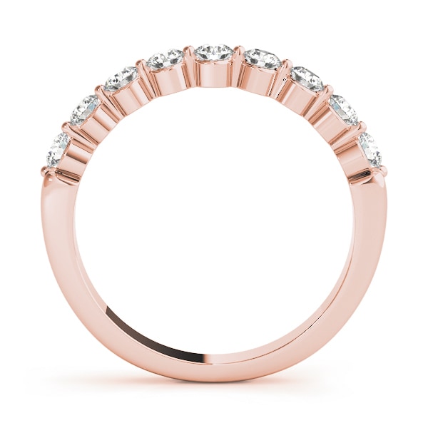 18K Rose Gold 1/2 ct tw Diamond Wedding Ring