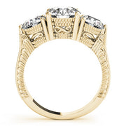 14K Yellow Gold 2 7/8 ct tw Three Stone Diamond Engagement Ring