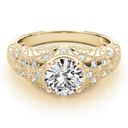 14K Yellow Gold 1 1/5 ct tw Vintage Diamond Engagement Ring