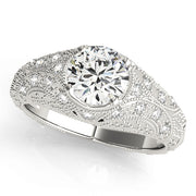 Platinum 1 1/5 ct tw Vintage Diamond Engagement Ring
