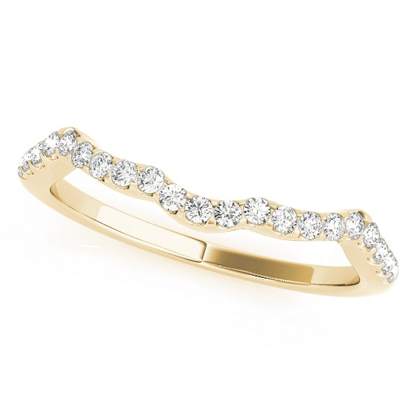 14K Yellow Gold 1/5 ct tw Diamond Wedding Ring
