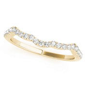 18K Yellow Gold 1/5 ct tw Diamond Wedding Ring