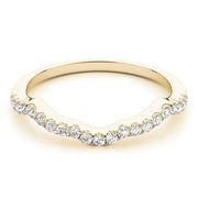 18K Yellow Gold 1/5 ct tw Diamond Wedding Ring