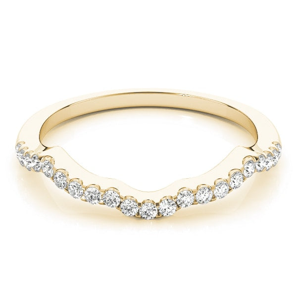 18K Yellow Gold 1/5 ct tw Diamond Wedding Ring