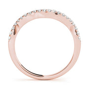 14K Rose Gold 1/5 ct tw Diamond Wedding Ring