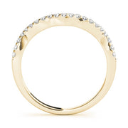 14K Yellow Gold 1/5 ct tw Diamond Wedding Ring