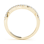 18K Yellow Gold 1/5 ct tw Diamond Wedding Ring