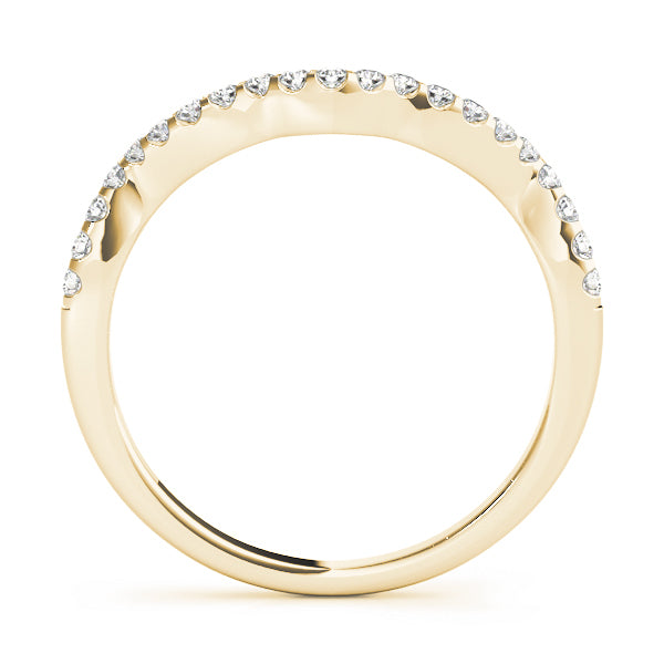 18K Yellow Gold 1/5 ct tw Diamond Wedding Ring