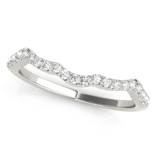 18K White Gold 1/5 ct tw Diamond Wedding Ring