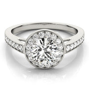 Halo Diamond Engagement Ring