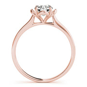 14K Rose Gold 1/3 ct tw Solitaire Diamond Engagement Ring