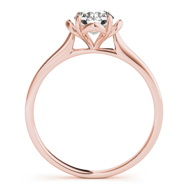 14K Rose Gold 1/3 ct tw Solitaire Diamond Engagement Ring