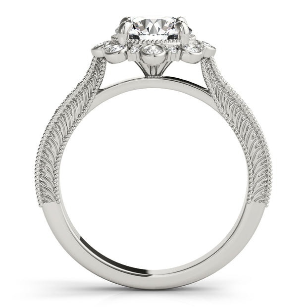 Halo Diamond Engagement Ring