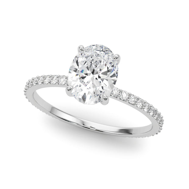 Halo Diamond Engagement Ring