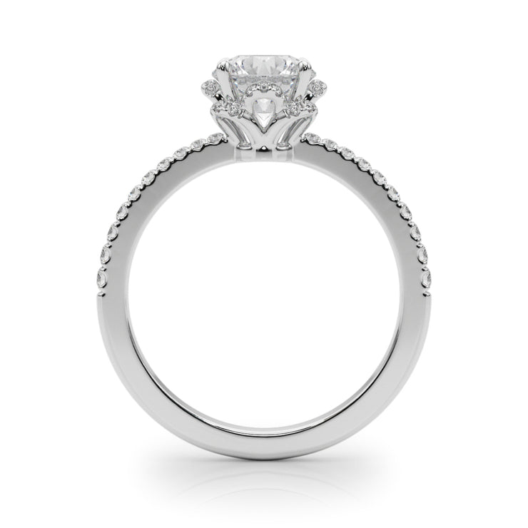 Halo Diamond Engagement Ring