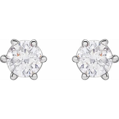 14K White Gold 1/3 CTW Natural Diamond Stud Earrings