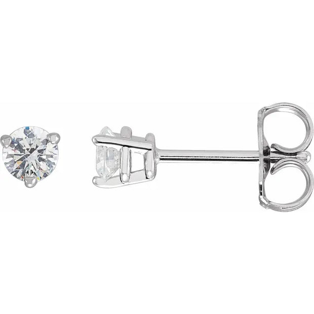 14K White Gold 1/3 CTW Natural Diamond Stud Earrings
