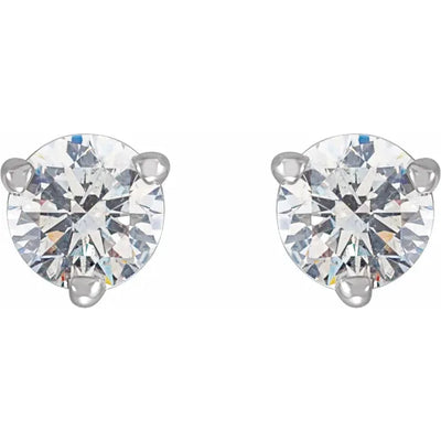 14K White Gold 1/3 CTW Natural Diamond Stud Earrings