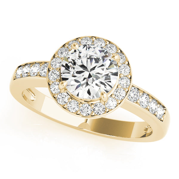 Halo Diamond Engagement Ring