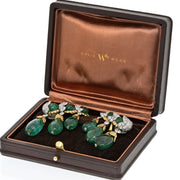 David Webb Briolette Cut Cascading Diamond Earrings