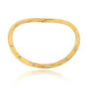 Cartier Fluted Twist Diamond Choker Necklace