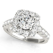 Halo Diamond Engagement Ring