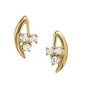 Three Stone Diamond Earring